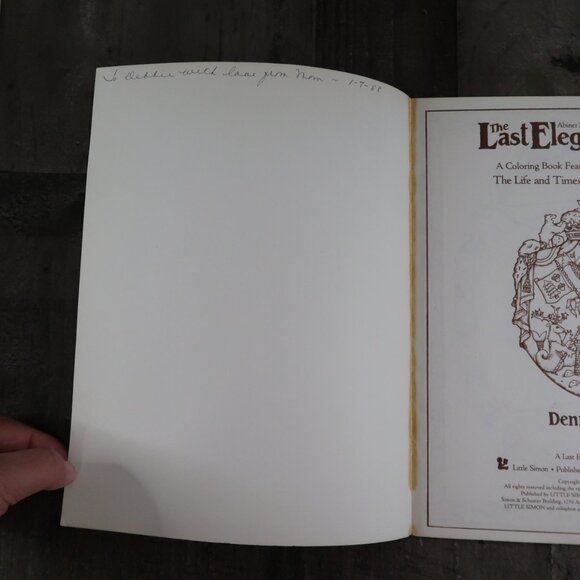 1984 Coloring Book The Last Elegant Bear by Dennis Kyle Vintage Uncolored - Picture 3 of 6